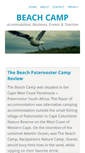 Mobile Screenshot of beachcamp.co.za